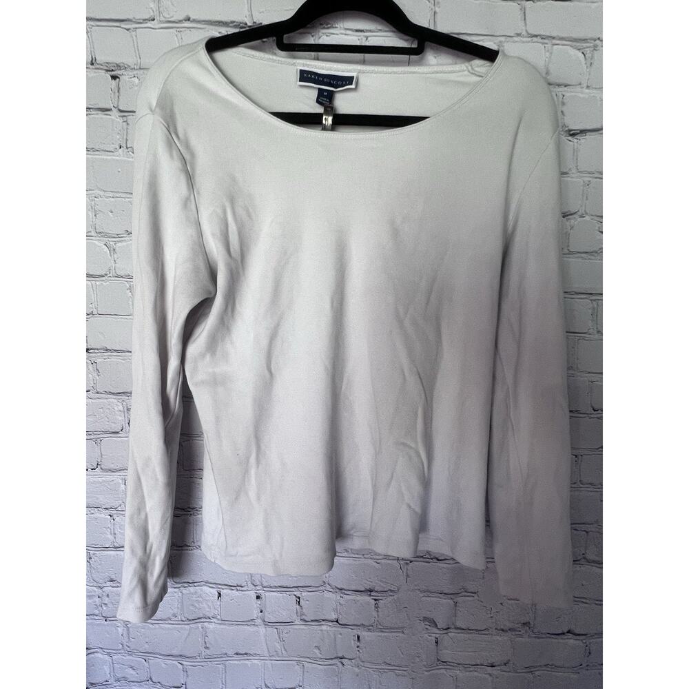 Karen Scott White Blouse Size M
